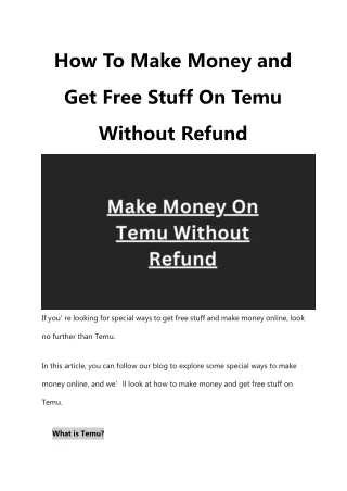 how to make money and