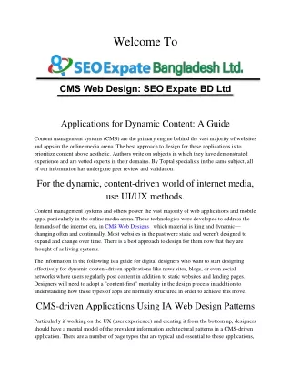 CMS Web Designs