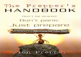 EPUB READ The Prepper's Handbook: First Edition