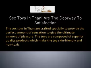 Online Sex Toys Store In Pattaya