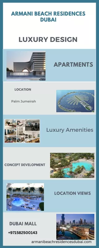 Armani Beach Residences Dubai  - Infographic