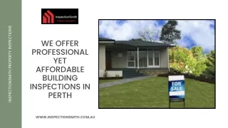 We Offer Professional Yet Affordable Building Inspections in Perth