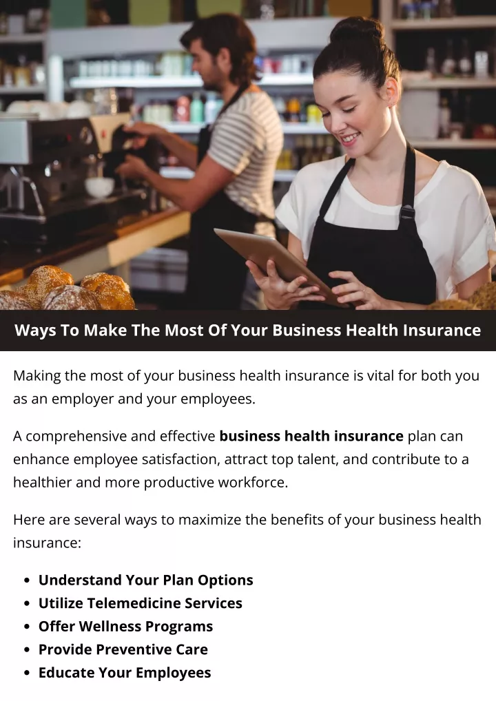 ways to make the most of your business health