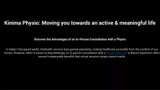 kinima physio moving you towards an active