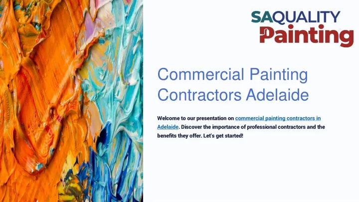 commercial painting contractors adelaide