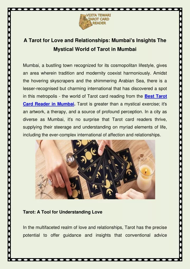 a tarot for love and relationships mumbai