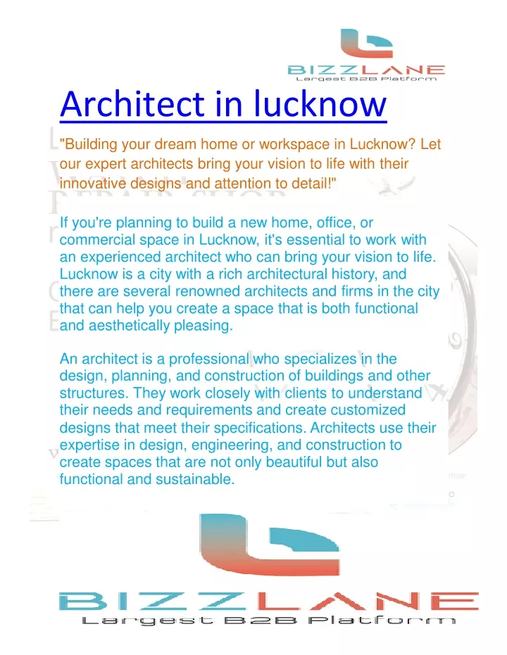 architect in lucknow