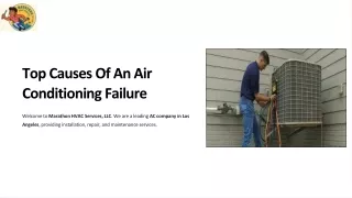Top Causes Of An Air Conditioning Failure
