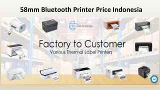 58mm Bluetooth Printer Price Indonesia