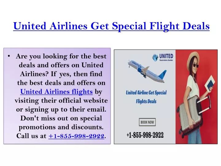 united airlines get special flight deals