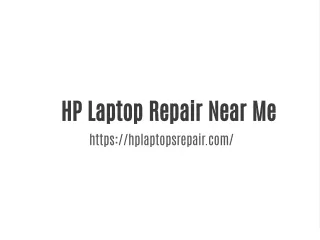 HP Laptop Repair Near Me
