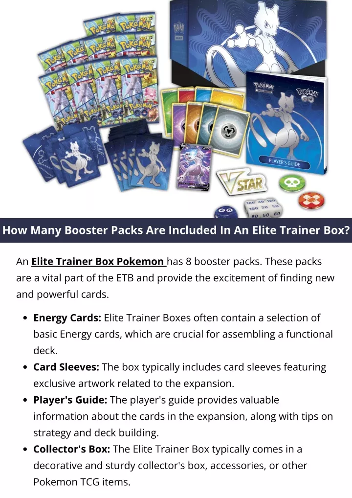 how many booster packs are included in an elite