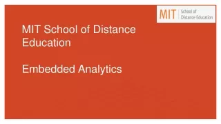 mit school of distance education