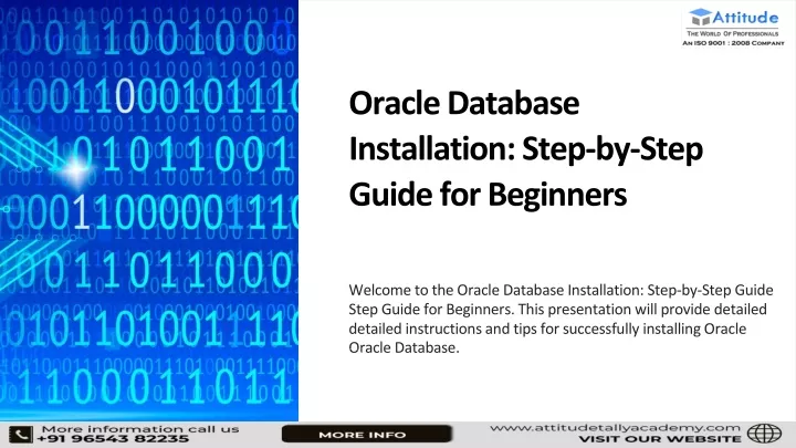 oracle database installation step by step guide