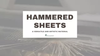 Learn All About Hammered Metal Sheet