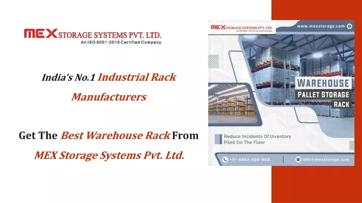 india s no 1 industrial rack manufacturers