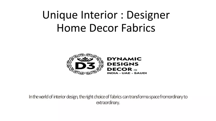 unique interior designer home decor fabrics