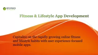 Fitness & Lifestyle App Development