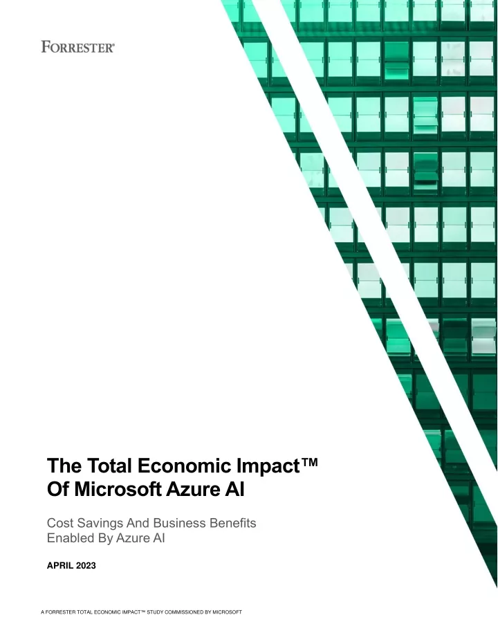 the total economic impact of microsoft azure