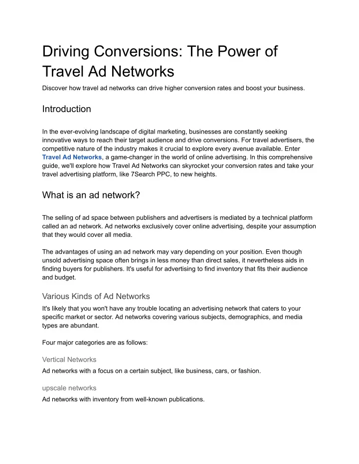 driving conversions the power of travel