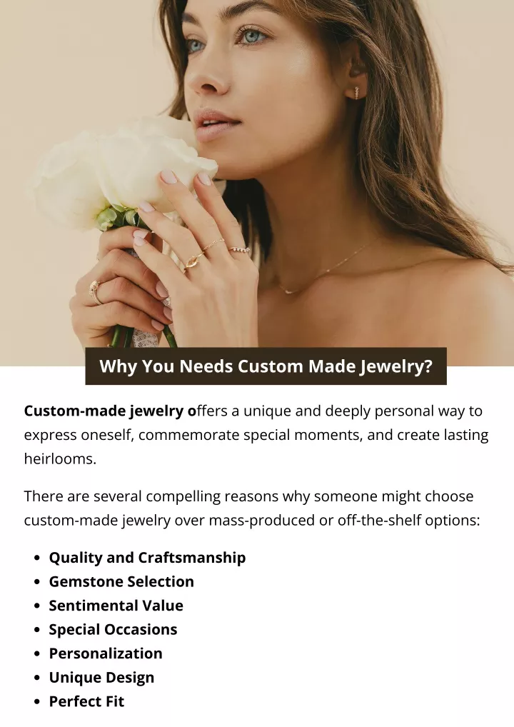 why you needs custom made jewelry