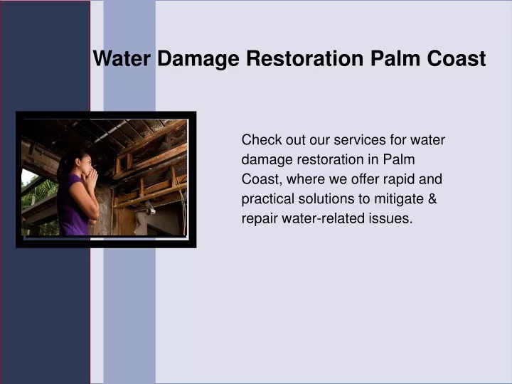 water damage restoration palm coast