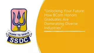 unlocking your future how bcom honors graduates