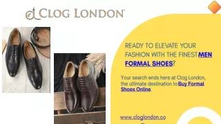 Elevate Your Wardrobe Buy Formal Shoes Online from Clog London