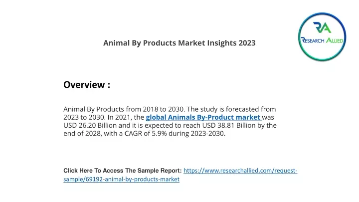 animal by products market insights 2023