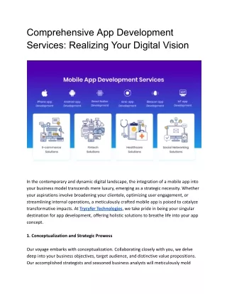 _Comprehensive App Development Services_ Realizing Your Digital Vision