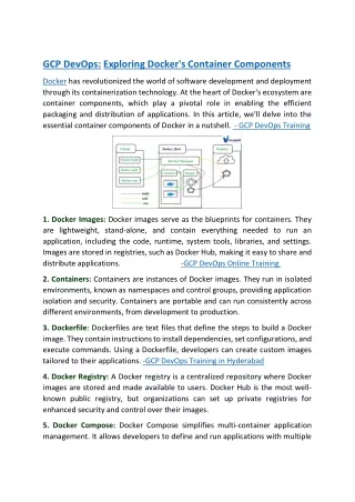 gcp devops exploring docker s container components
