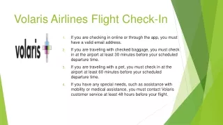 Volaris Airline Flight Check in