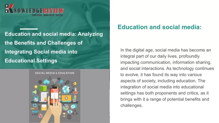 education and social media