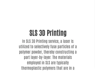 sls 3d printing in sls 3d printing service