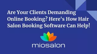 Are Your Clients Demanding Online Booking