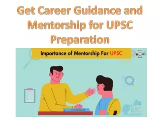 Get Career Guidance and Mentorship for UPSC Preparation