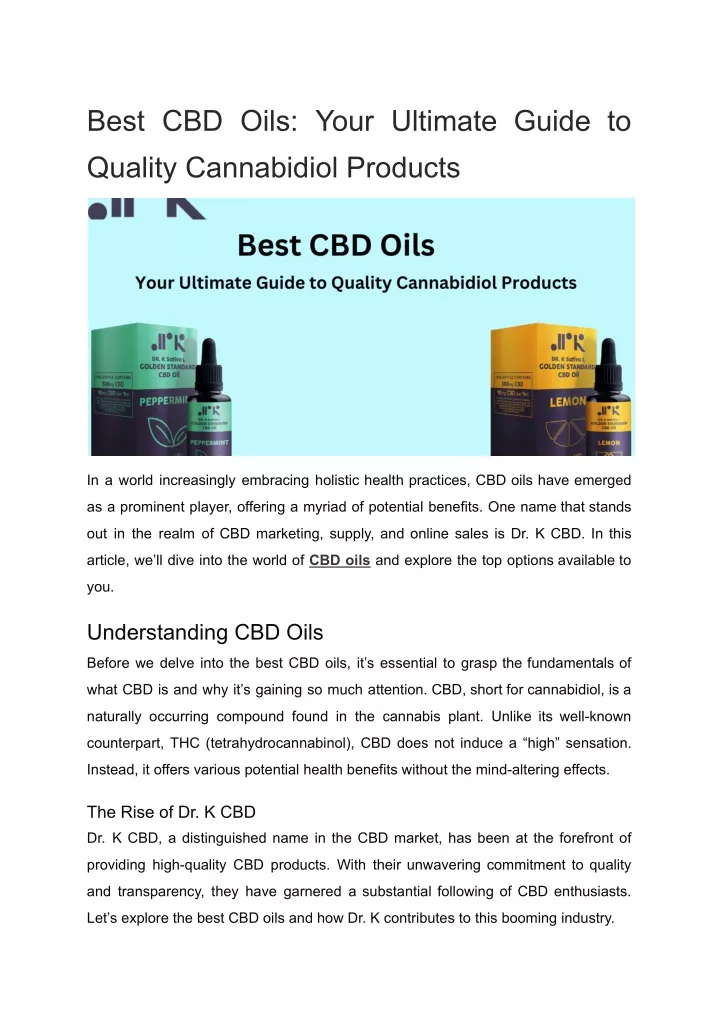 best cbd oils your ultimate guide to quality
