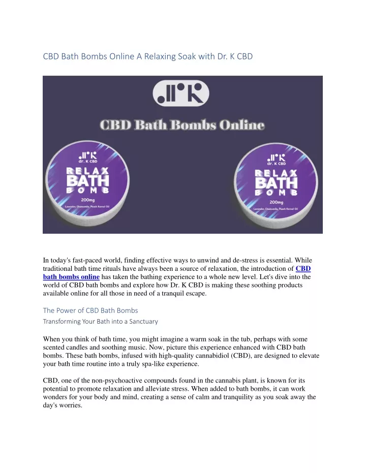 cbd bath bombs online a relaxing soak with
