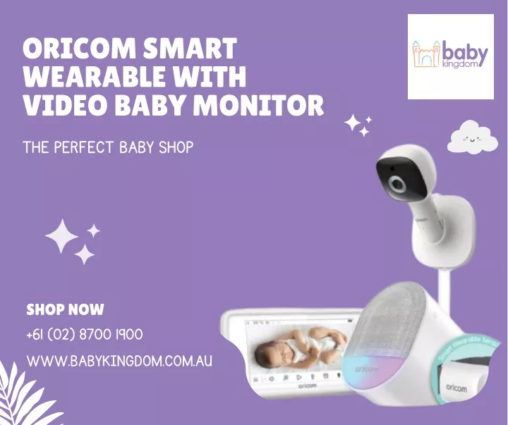 oricom smart wearable with video baby monitor