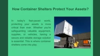 How Container Shelters Protect Your Assets