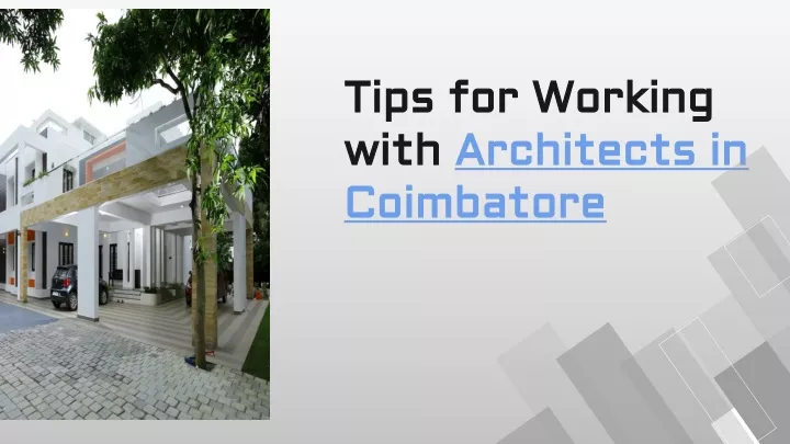 tips for working with architects in coimbatore