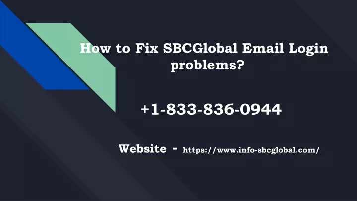 how to fix sbcglobal email login problems