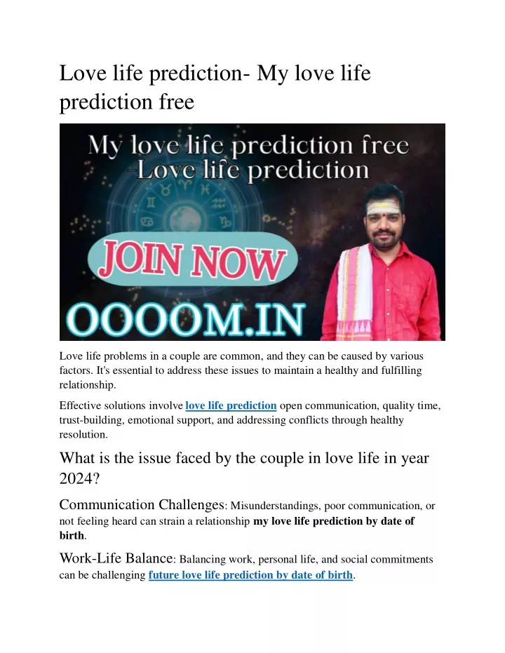 love life prediction my love life prediction free