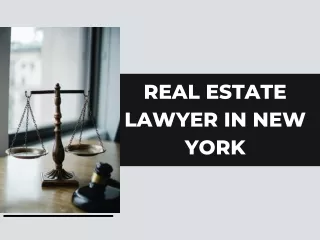 Real Estate Lawyer In New York