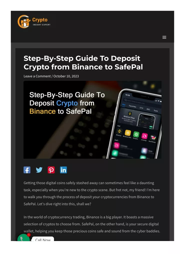 step by step guide to deposit crypto from binance