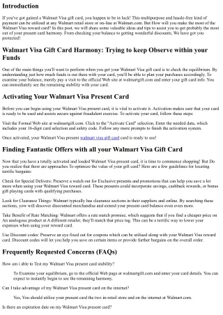 Earning by far the most of one's Walmart Visa Reward Card: Recommendations and T