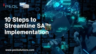 10 steps to streamline sap implementation