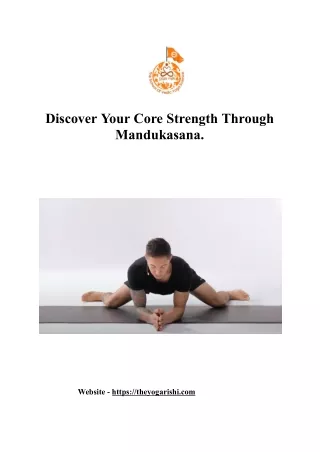 Discover Your Core Strength Through Mandukasana