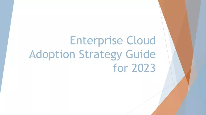 enterprise cloud adoption strategy guide
