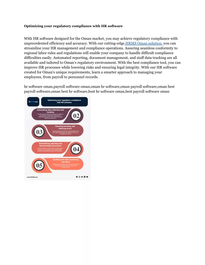 optimizing your regulatory compliance with